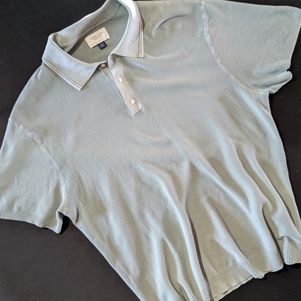 American‎ Eagle Outfitters Light Green Polo